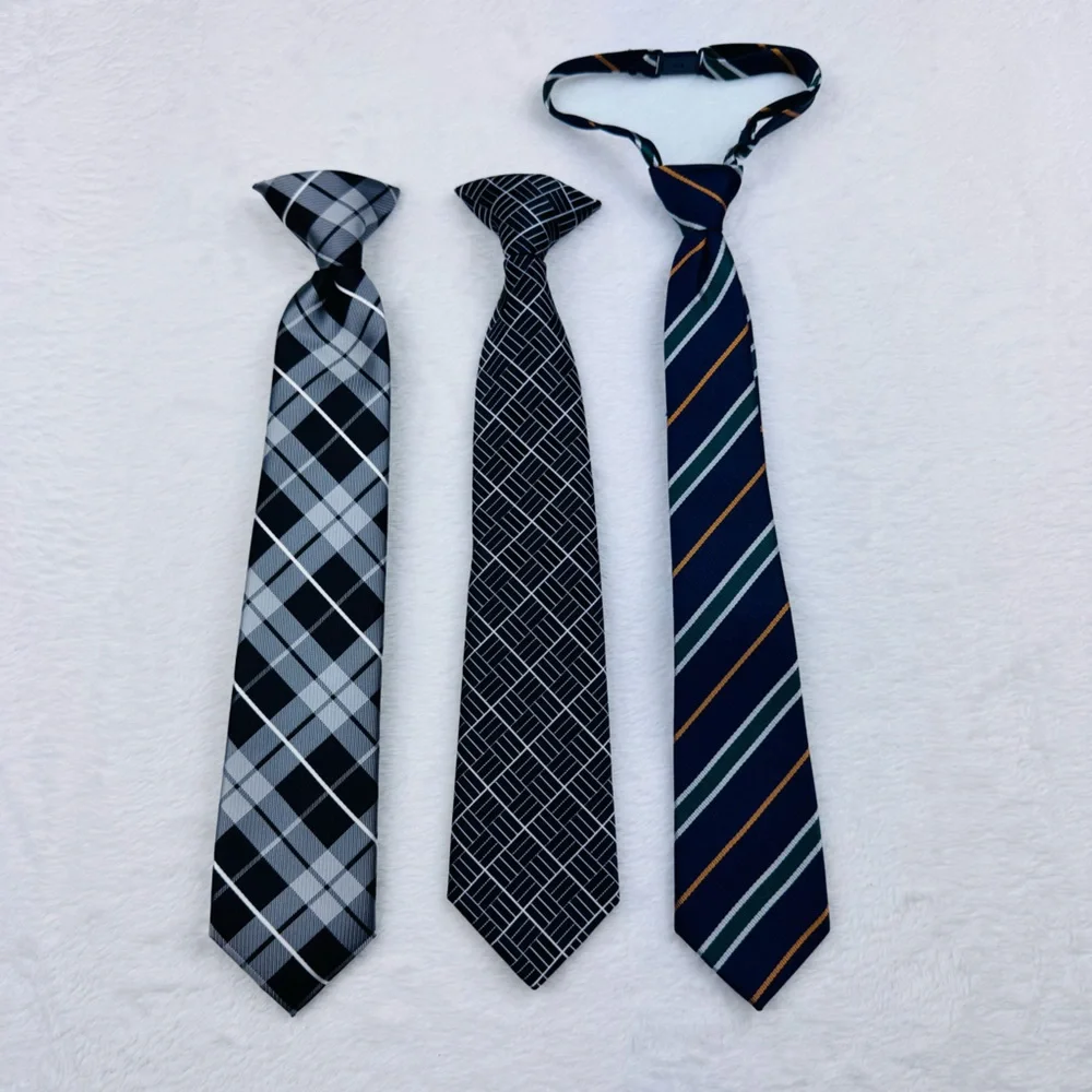 Boys clip on ties. Bundle of 3 ties. 2 clip on, 1 adjustable neck strap tie.